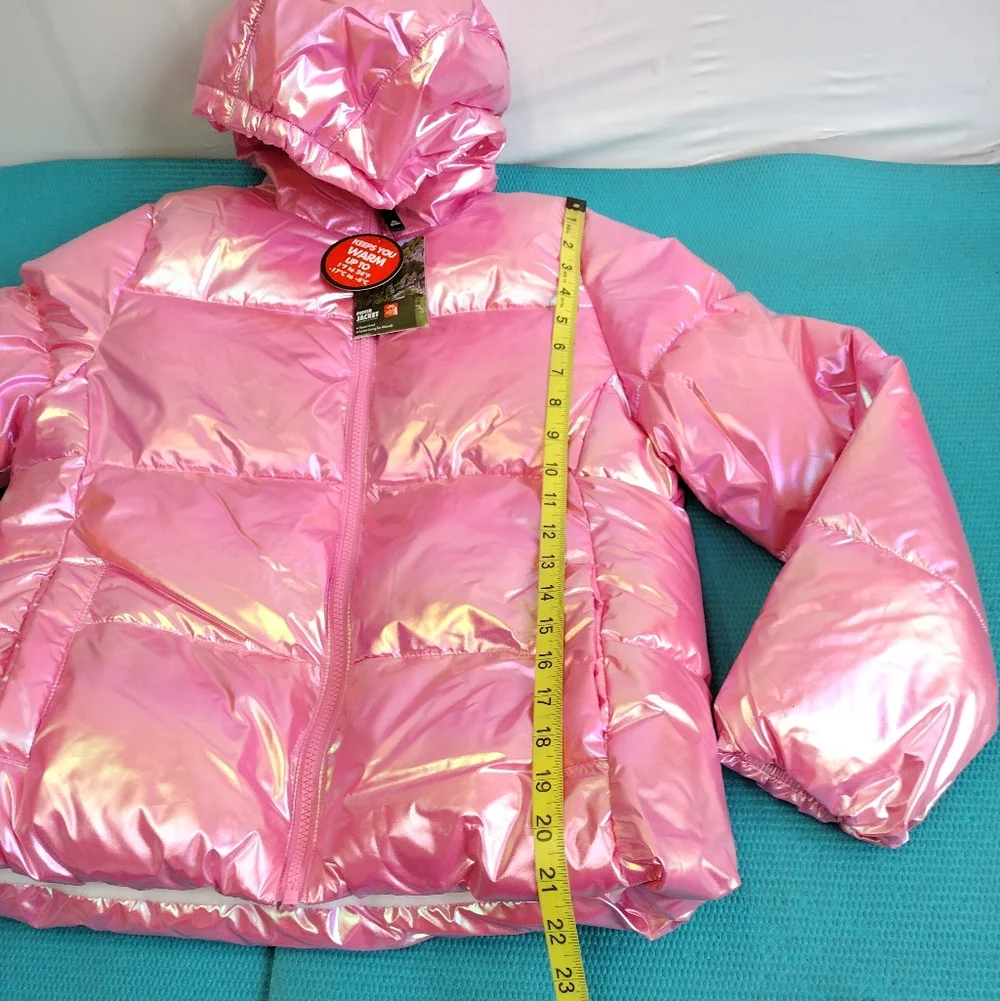 NWT Ozark Trail Girls Winter Puffer Jacket Fleece Lined XL (14-16)
